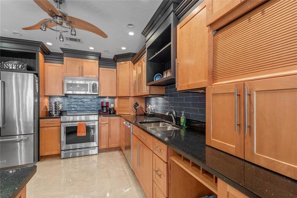 Interior, Kitchen, Recessed Lighting, Stainless Steel Appliances
