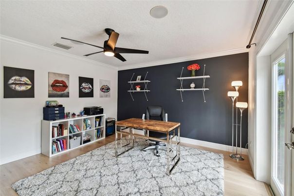 Home Office, Interior, Wood Texture Flooring