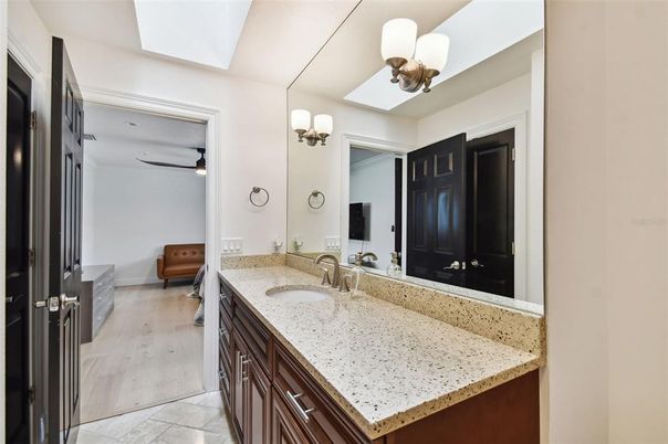 Bathroom, Dual Sink Vanities, Interior, Wood Texture Flooring