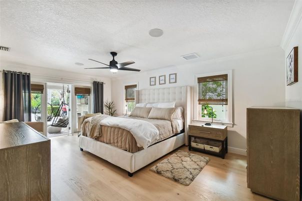 Bedroom, Interior, Wood Texture Flooring