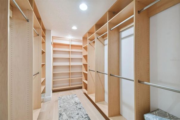 Interior, Recessed Lighting, Walk-in Closets, Wood Texture Flooring