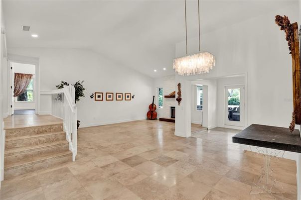 Chandelier, Fireplace, Interior, Recessed Lighting