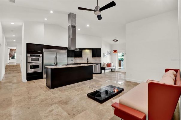 Interior, Kitchen, Recessed Lighting, Stainless Steel Appliances