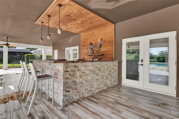 Interior, Pendant Lights, Wood Texture Flooring, Wooden Walls