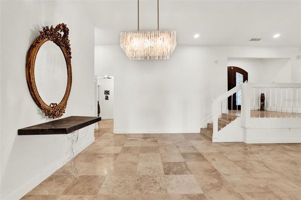 Chandelier, Interior, Recessed Lighting
