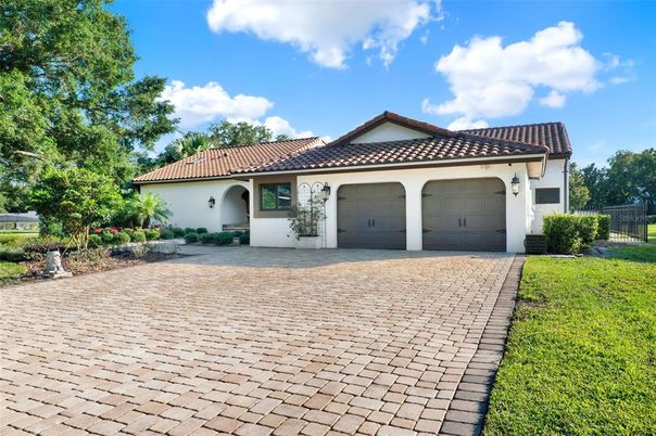 Attached, Backyard, Exterior, Facade, Mediterranean