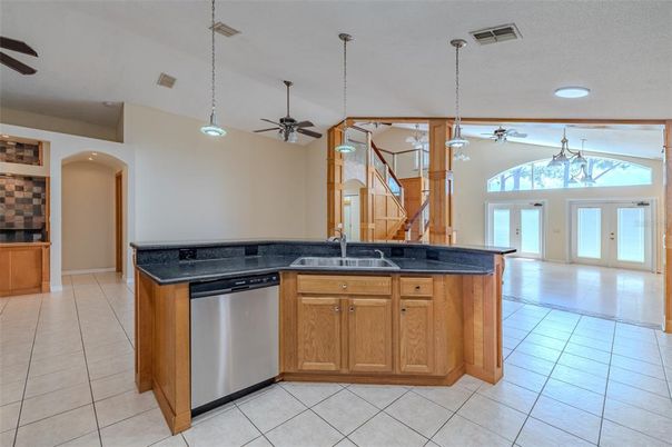 Interior, Kitchen, Pendant Lights, Recessed Lighting