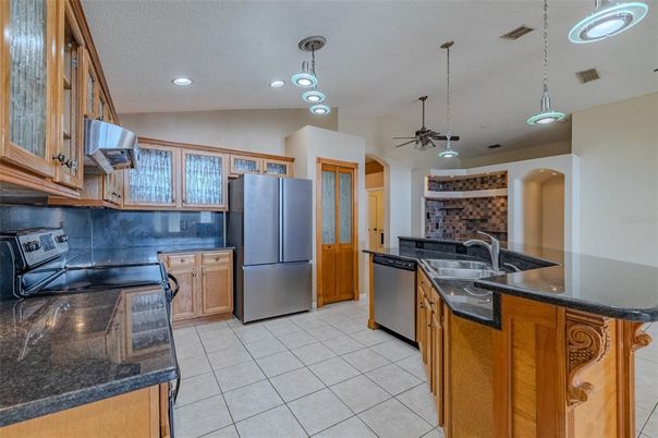 Interior, Kitchen, Pendant Lights, Recessed Lighting