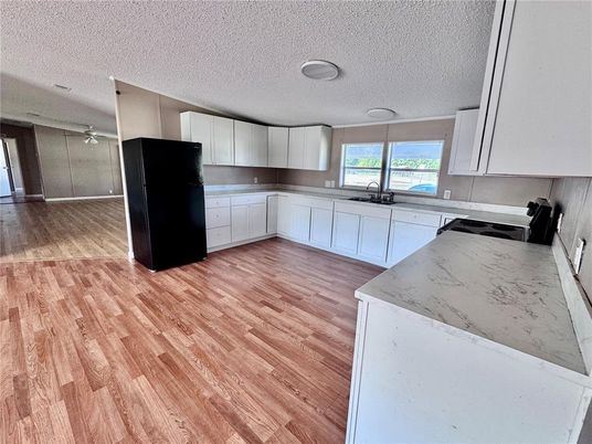 Interior, Kitchen, Wood Texture Flooring
