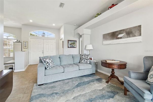 Interior, Living room, Recessed Lighting