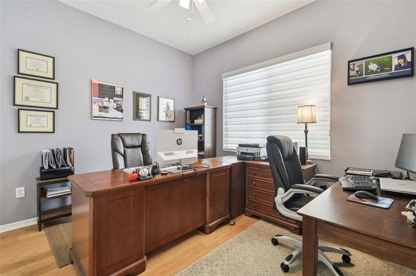 Home Office, Interior, Wood Texture Flooring