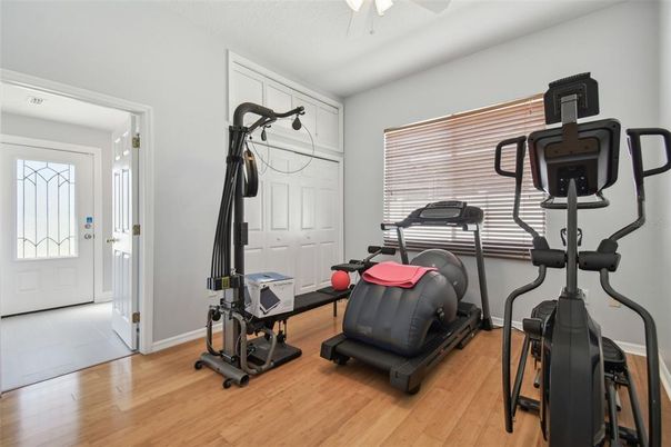Fitness Equipment, Interior, Wood Texture Flooring