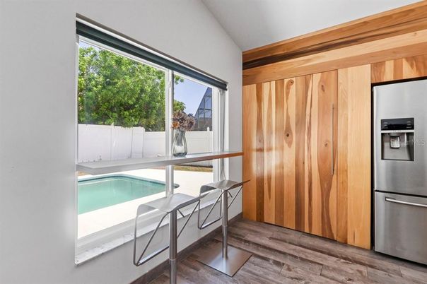 Interior, Pool, Wood Texture Flooring, Wooden Walls