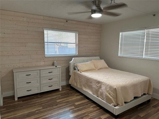 Bedroom, Interior, Wood Texture Flooring, Wooden Walls
