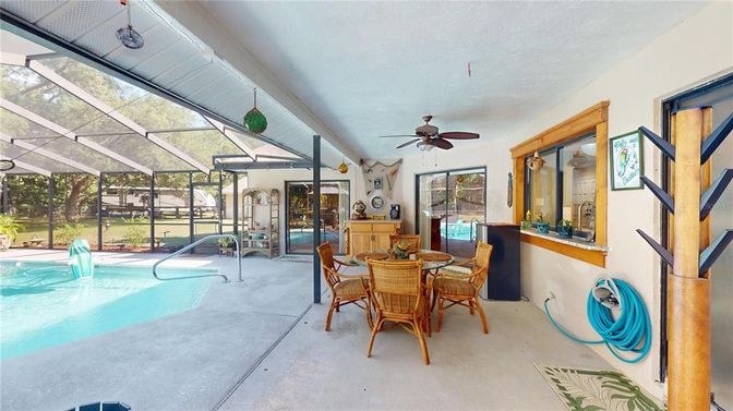 Dining room, Glass Ceilings, Interior, Pool, Sun Room