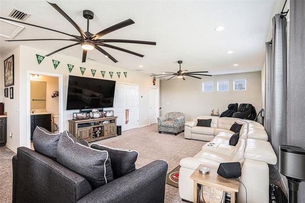 Interior, Living room, Recessed Lighting