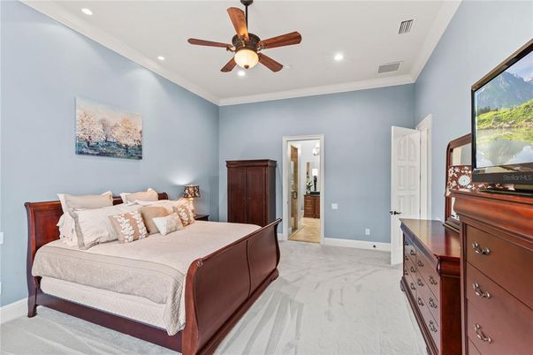 Bedroom, Interior, Recessed Lighting