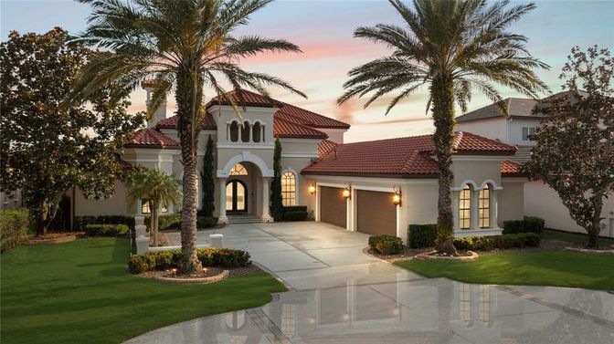 Attached, Backyard, Exterior, Facade, Mediterranean