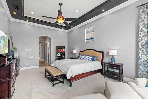 Bedroom, Interior, Recessed Lighting