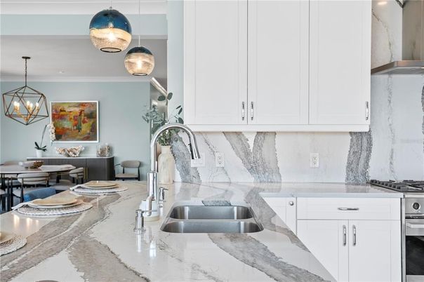 Interior, Kitchen, Pendant Lights, Stainless Steel Appliances