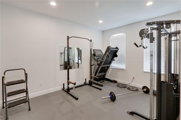 Fitness Equipment, Interior, Recessed Lighting