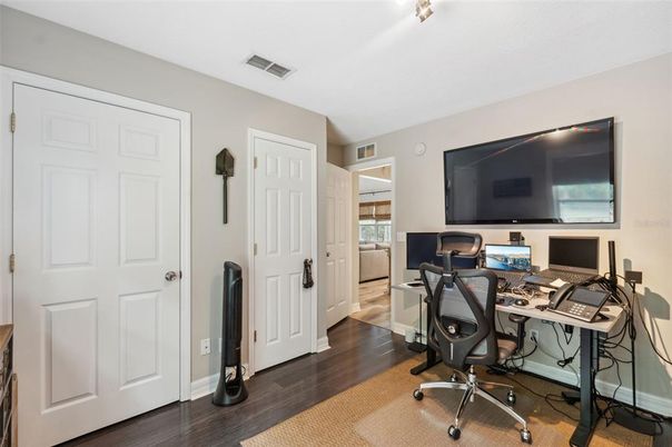 Home Office, Interior, Wood Texture Flooring