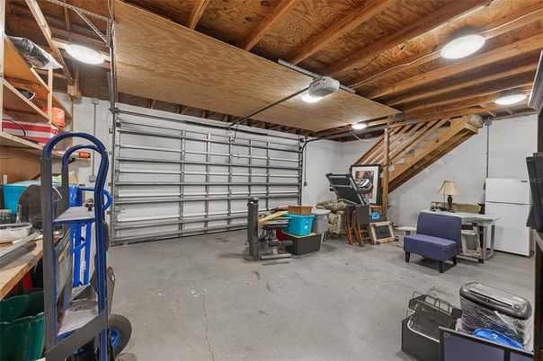 Garage, Interior, Wooden Beams, Wooden Ceilings