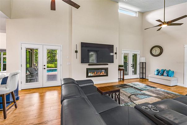 Fireplace, Interior, Living room, Wood Texture Flooring