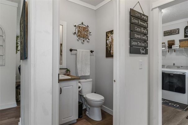 Bathroom, Interior, Wood Texture Flooring