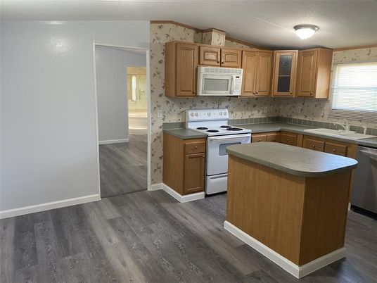 Interior, Kitchen, Wood Texture Flooring
