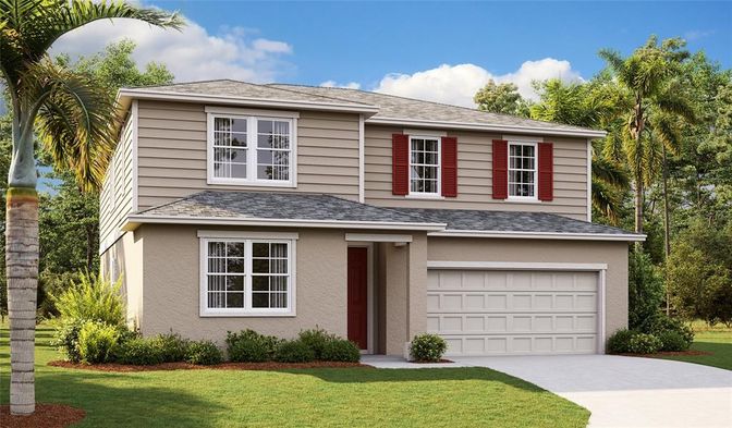 Attached, Exterior, Facade, Split Level