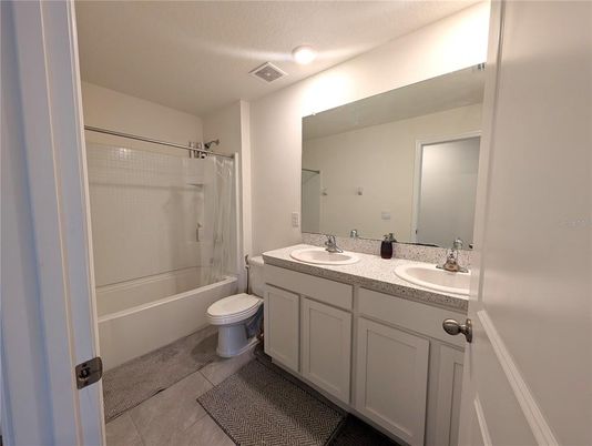 Bathroom, Dual Sink Vanities, Glass Shower, Interior