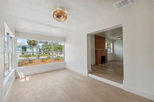 Empty room, Interior, Wood Texture Flooring