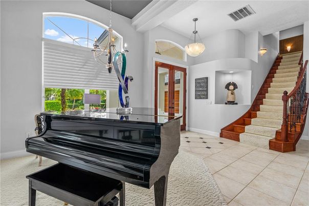 Interior, Pendant Lights, Piano