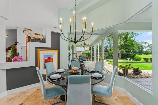 Chandelier, Dining room, Interior