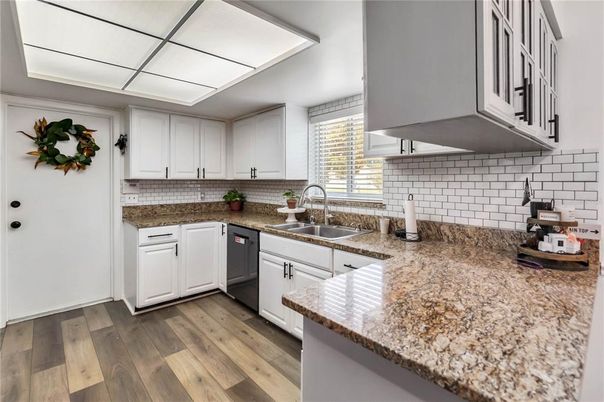 Interior, Kitchen, Wood Texture Flooring