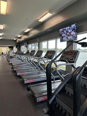 Fitness Equipment, Gym, Interior, Recessed Lighting