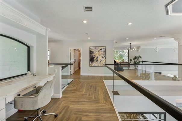 Interior, Pendant Lights, Recessed Lighting, Wood Texture Flooring