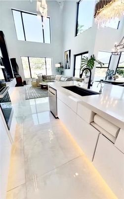 Interior, Kitchen, Living room