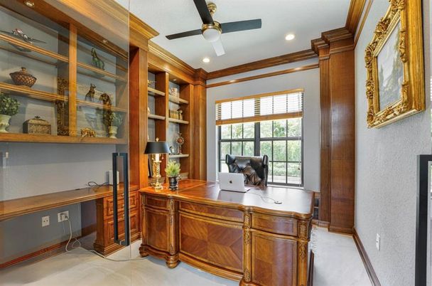 Home Office, Interior, Recessed Lighting