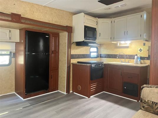 Interior, Kitchen, Wood Texture Flooring