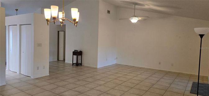Chandelier, Empty room, Interior