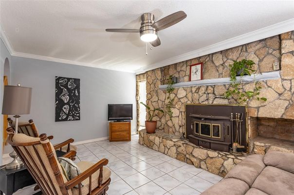 Fireplace, Interior, Stone Walls