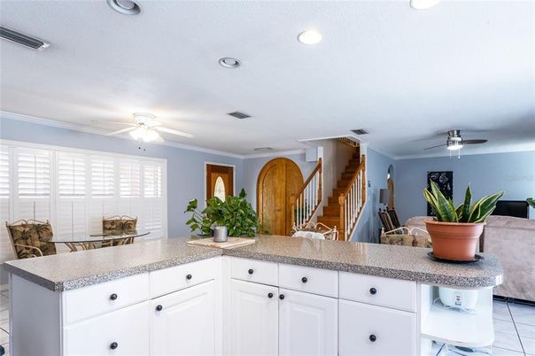 Dining room, Interior, Recessed Lighting