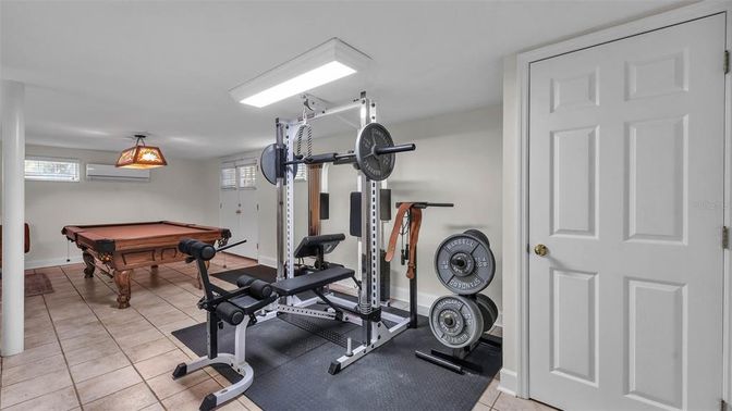 Billiard Table, Fitness Equipment, Game Room, Interior