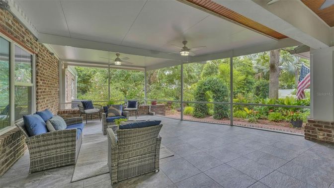 Interior, Stone Walls, Sun Room