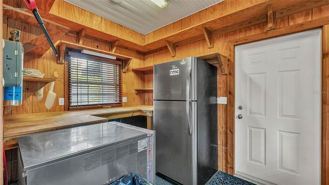 Interior, Kitchen, Wooden Walls