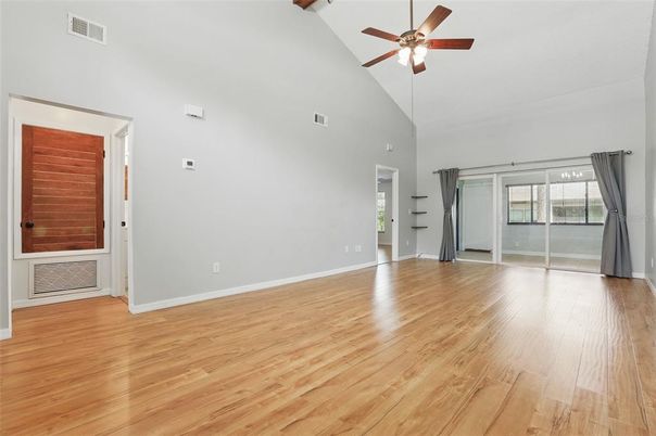 Empty room, Interior, Wood Texture Flooring