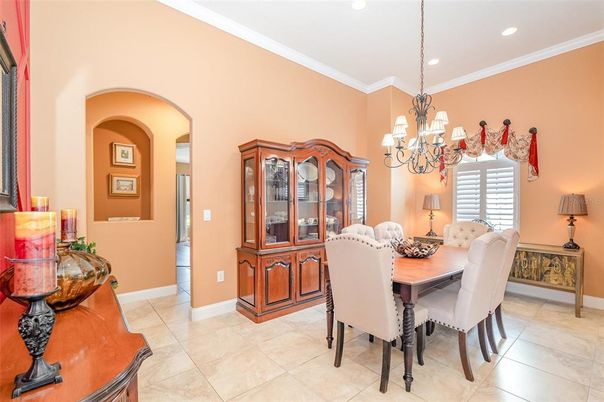 Chandelier, Dining room, Interior, Recessed Lighting