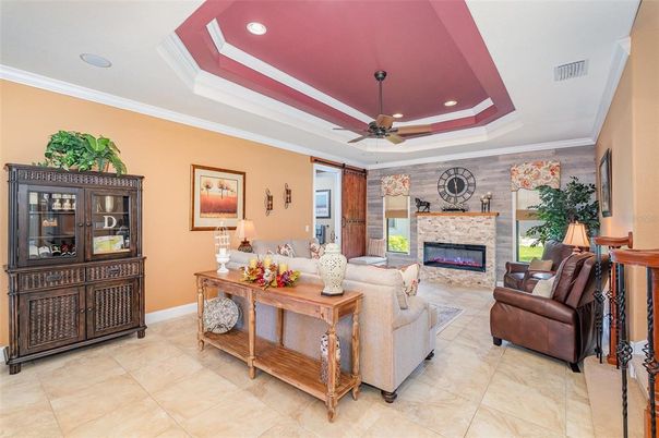 Fireplace, Interior, Living room, Recessed Lighting
